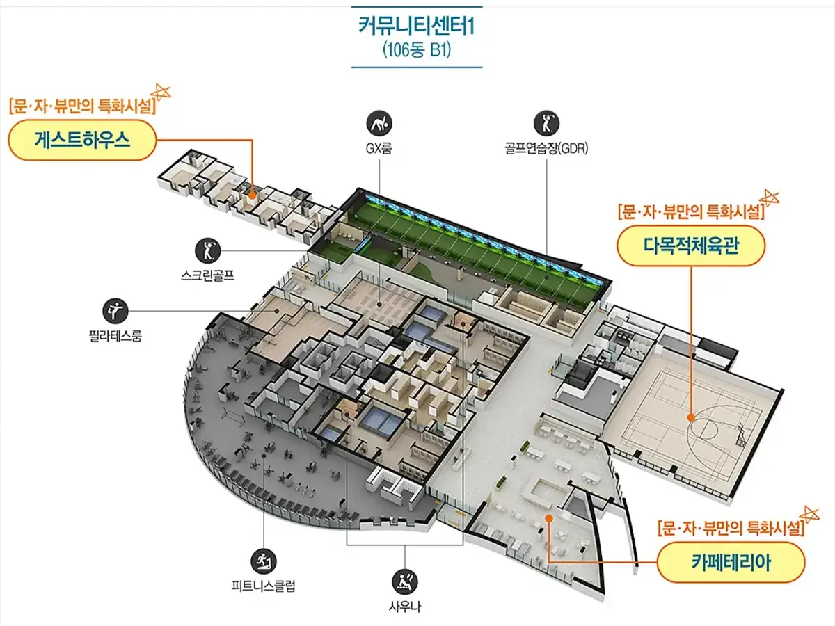 문화 자이SKVIEW 아파트 편의시설